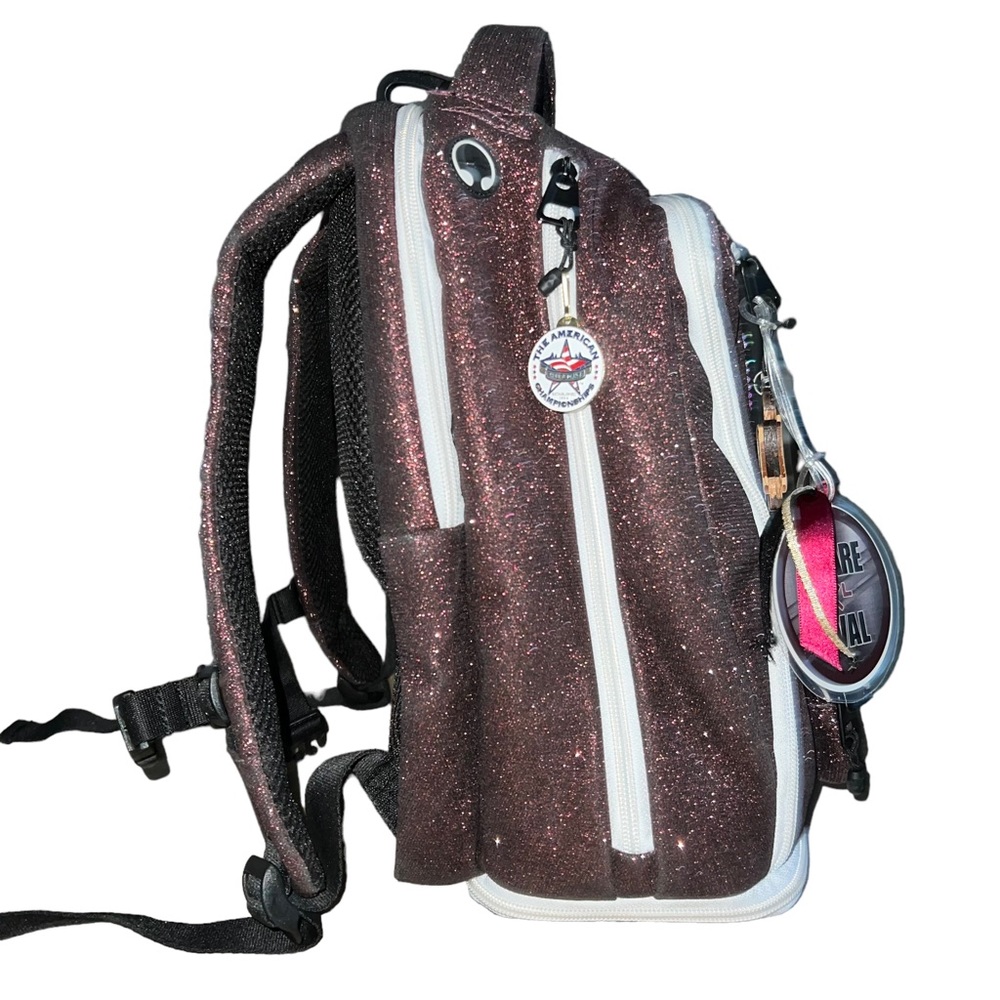 Rebel Athletic Backpack Rebel Dream Maroon With White Zipper Bag - Picture 3 of 16